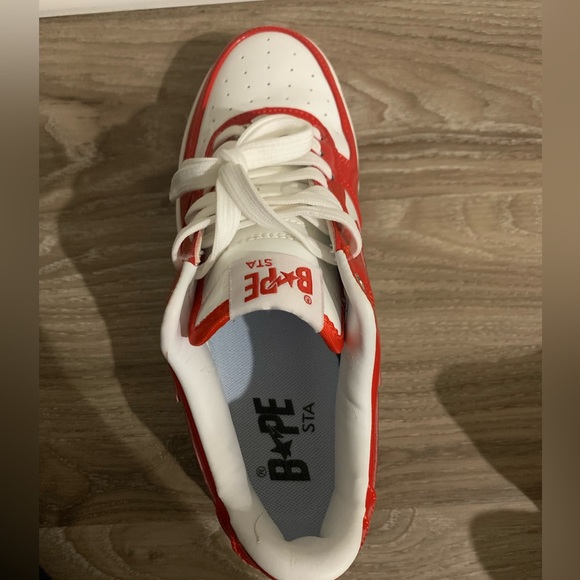 BAPE STA RED & WHITE